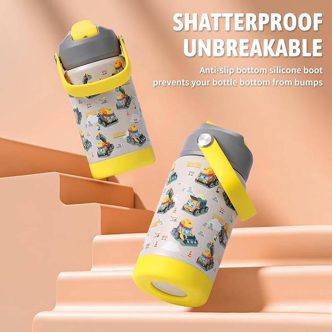 rockpapa 2 Pack Kids Insulated Water Bottle - Image 3