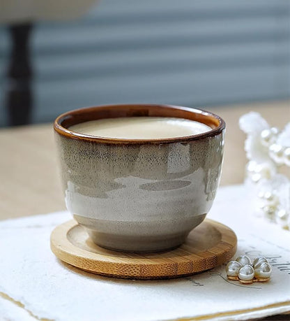 Japanese Style Ceramic Tea Set, Tea Cup, Coffee Cup, Yerba Mate Set, Ceramic - Image 2