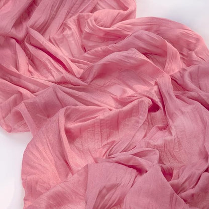 Mauve Pink Gauze Cheesecloth Table Runner 10ft Boho Rustic Runner | Lightweight - Image 4