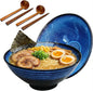 NJCHARMS Ceramic Ramen Bowl Set of 2, 42 oz Japanese Noodle Soup Bowls by NJCharms