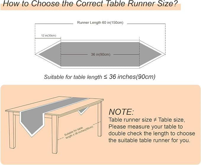 Elegant Vintage Lace Table Runner 60 inches Long Grey Silver - Image 2