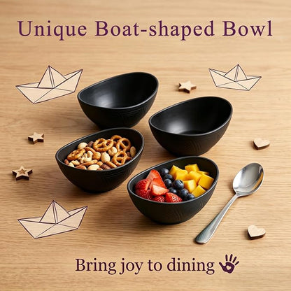 10oz Small Bowls, Unbreakable Wheat Straw Bowls Set of 6, Mini Bowl - Image 4