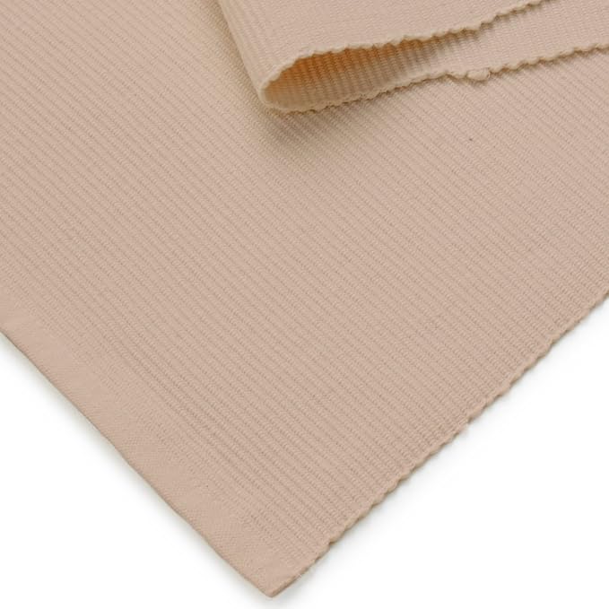 Encasa XO Dining Table Runner 13"x59" | Yarn Dyed Fine Ribbed Cotton | Solid - Image 5