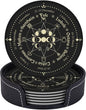 Mystic Witchy Leather Drinks Coasters by Unknown