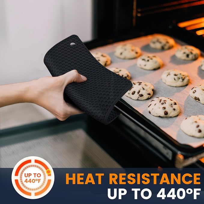 Silicone Trivet Mats 4 Heat Resistant Pot Holders Multipurpose Non-Slip Hot Pads - Image 7