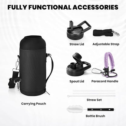 RAYMYLO Insulated Water Bottle 32 oz, Triple Wall Vacuum Stainless Steel | - Image 6