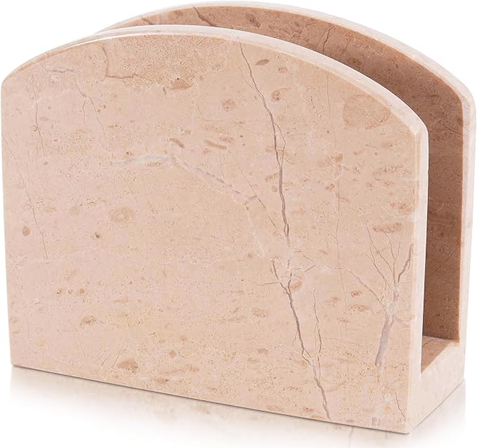 Radicaln Marble Napkin Holder 5 Inches Handmade Verona Stone Napkin Holder by RADICALn