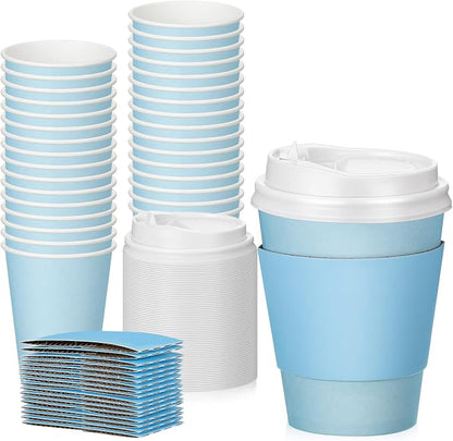 Patelai 48 Pcs 12 oz Disposable Coffee Cups by Patelai