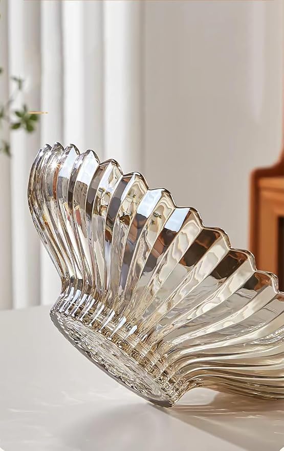 Extra Large Glass Fruit Bowl or Decorative Bowl, Center Bowl，Used - Image 7
