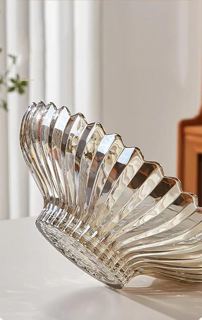 Extra Large Glass Fruit Bowl or Decorative Bowl, Center Bowl，Used - Image 7