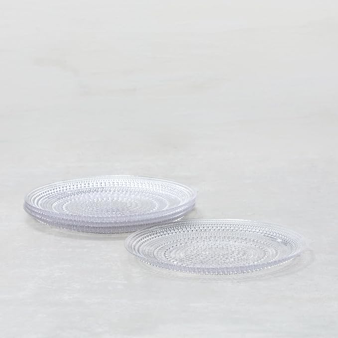 Fortessa Jupiter Hobnail Glass, 10.5" Dinner Plate - Image 2