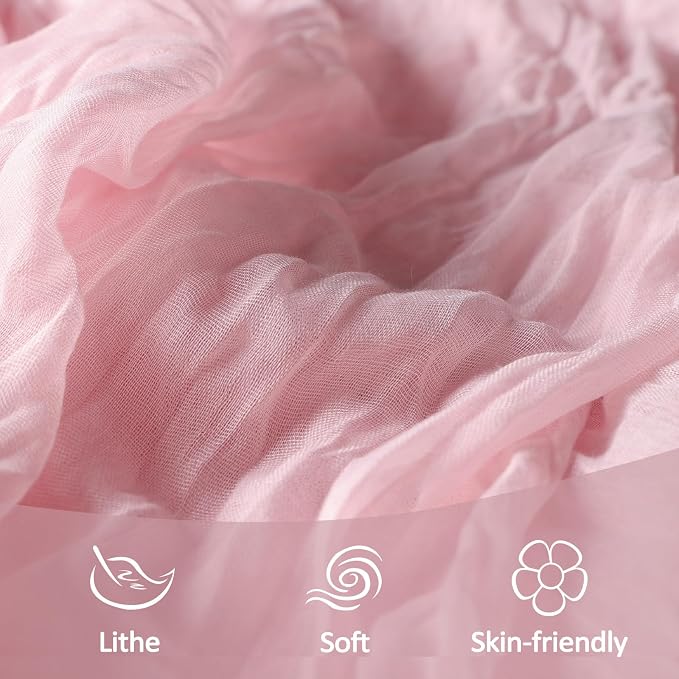 10 Pack 17 x 108 Inch Pink Table Runner Cheesecloth | Gauze Cheese Cloth - Image 5
