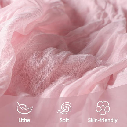 10 Pack 17 x 108 Inch Pink Table Runner Cheesecloth | Gauze Cheese Cloth - Image 5