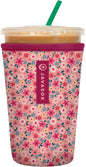 Sok It JavaSok Iced Coffee & Cold Soda Insulated Neoprene Cup Sleeve (Spring Bouquet, Medium: 22-28oz)