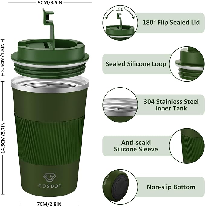 CS COSDDI 12 oz Stainless Steel Vacuum Insulated Tumbler - Image 2