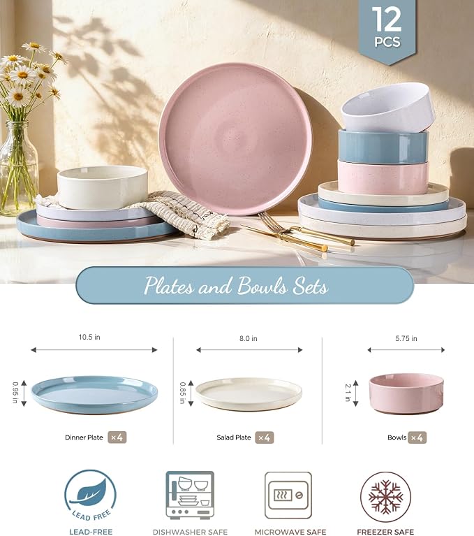 AmorArc Stoneware Dinnerware Sets - Image 2