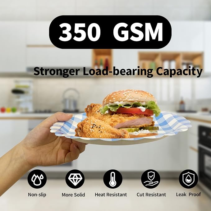 40 Pcs Paper Plates and Napkins Party Supplies Set - Image 4