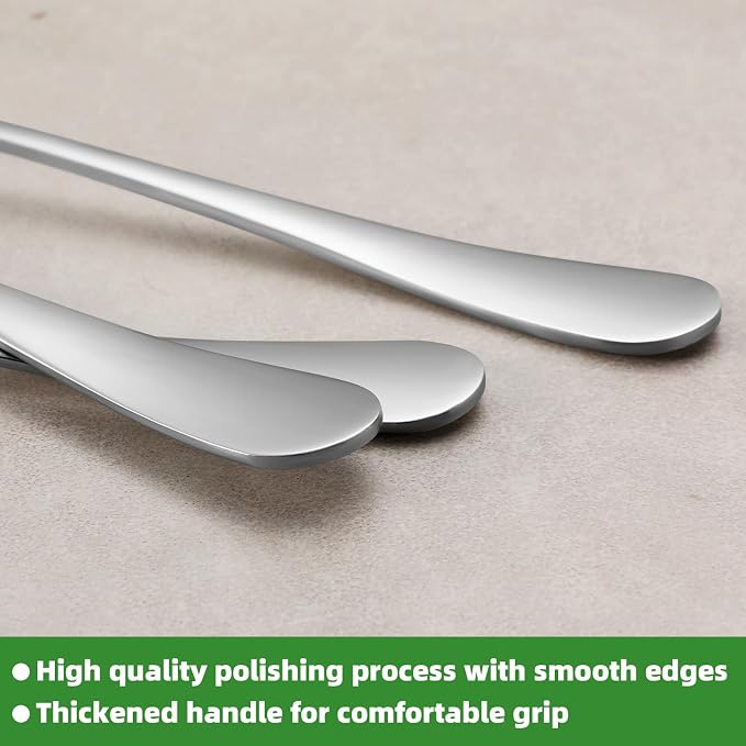 8 Piece Dinner Forks Set, Food-Grade Stainless Steel Forks Silverware, Cutlery - Image 4