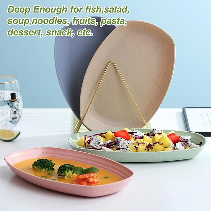 shopwithgreen Lightweight Wheat Straw Plates - Image 6