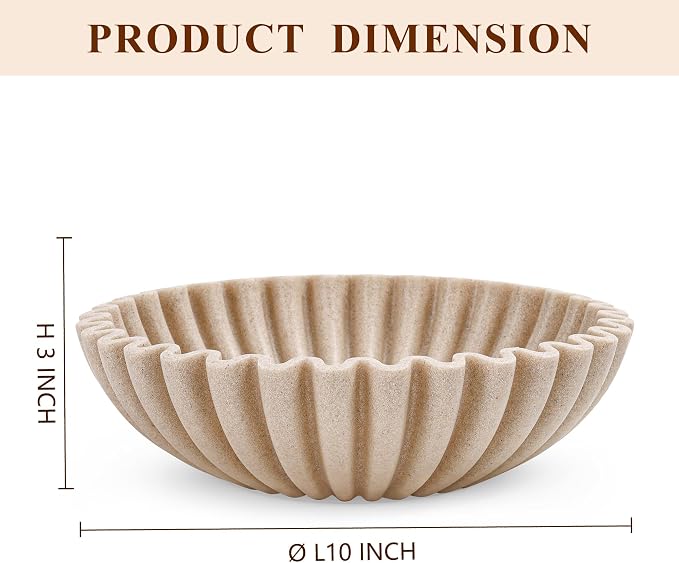 Large Decorative Bowl, Modern Handicraft Bowls - Image 2