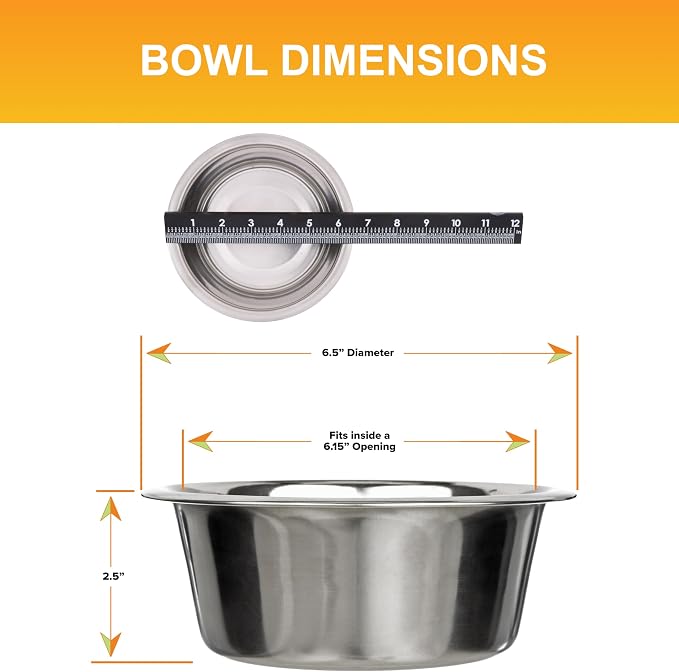 Neater Pet Brands 3.5 Cup Stainless Steel Dog Bowls, 1 Single Neater Feeder - Image 3