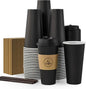 JOLLY CHEF 100 Count 20 oz Black Paper Coffee Cups by JOLLYCHEF