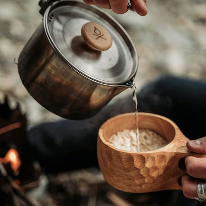 überleben | Kuksa Wooden Cup – Handcarved 8oz Coffee Mug, Bowl - Image 4