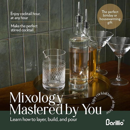Barillio Crystal Cocktail Mixing Glass - 20 Oz Seamless Weighted - Bartender - Image 5
