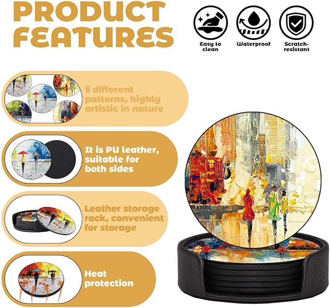 Coasters Set of 6 - Image 5