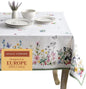 Maison d' Hermine Table Cloth Rectangle Table 100% Cotton 54 x 72 Inches Tablecloth Reusable Decorative for Dining Room Farmhouse Home Valentines Day Decorations Spring Summer - Printemps