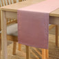 Encasa XO Table Runner, Cotton Canvas Dining Runner 13"x59" | Mauve, 180 GSM by EncasaXO