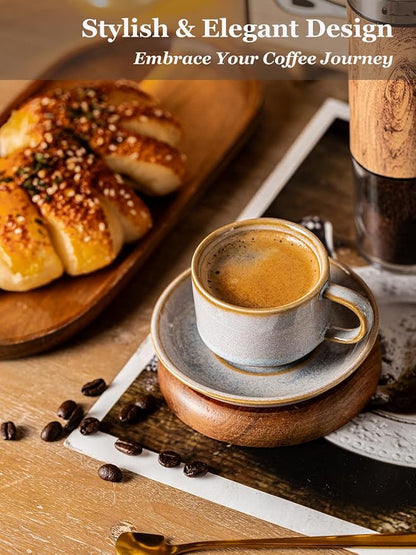 Gomakren 2.5oz Stackable Espresso Cups Set of 4 - Image 4