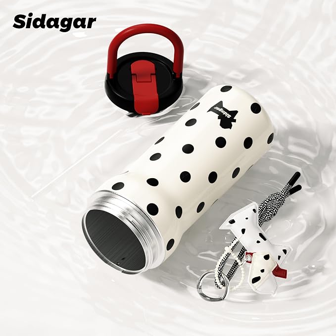 24 oz Insulated Tumbler Ceramic Stainless Steel Water Bottle, Leak Proof - Image 8