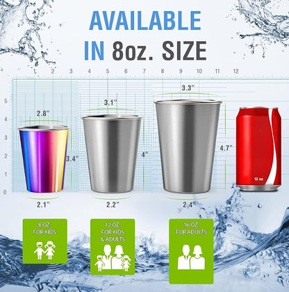 Stainless Steel Kids Cups 8 oz - Image 6