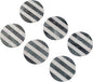 GoCraft White Marble Coasters with Green Striped Inlay – Set of 6 Round Handcrafted Drink Coasters – Elegant Stone Coasters for Beverages, Wine, Coffee, and Bar Glasses – Tabletop Protection