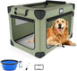 42 Inch Travel Collapsible Dog Crate Green by Unknown
