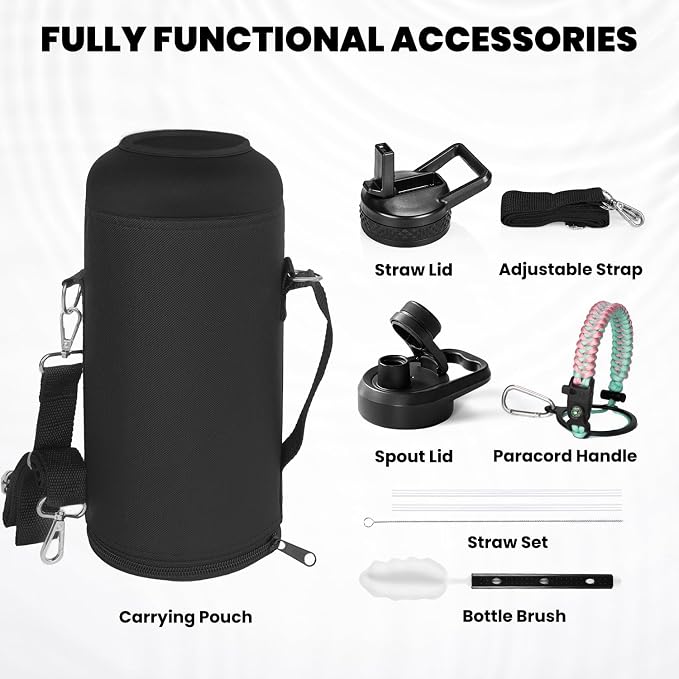 RAYMYLO Insulated Water Bottle 87 oz, Triple Wall Vacuum Stainless Steel | - Image 7