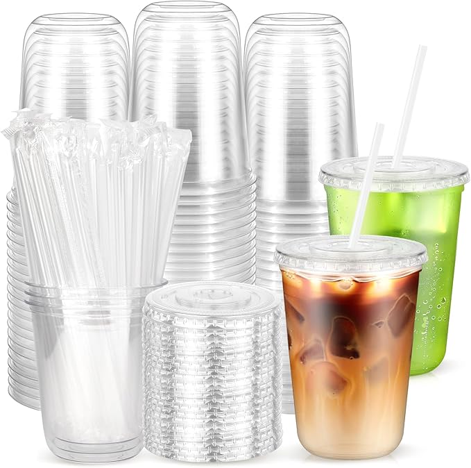 50 Pack 14 oz Iced Coffee Cups by Etersky