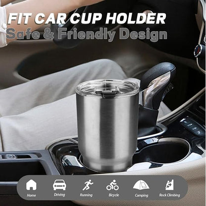30 oz Tumbler with Lids and Straws, Stainless Steel Insulated Coffee Tumbler - Image 6