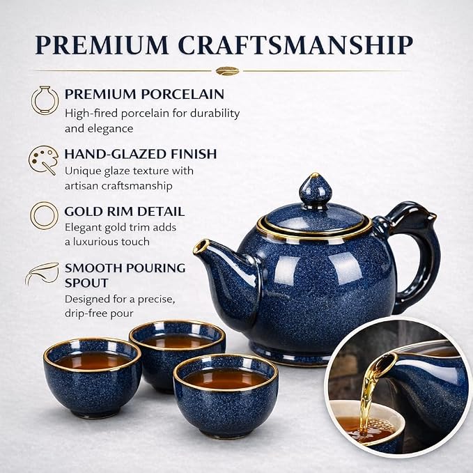 9-Piece Chinese Tea Set, Gongfu Tea Sets - Image 4
