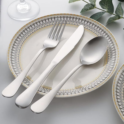 60 Piece Silverware Set for 12, LIANYU Stainless Steel Flatware Cutlery Set - Image 4