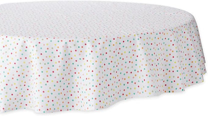 DII Polka Dot Party Print Tabletop Collection Reusable & Machine Washable by DII