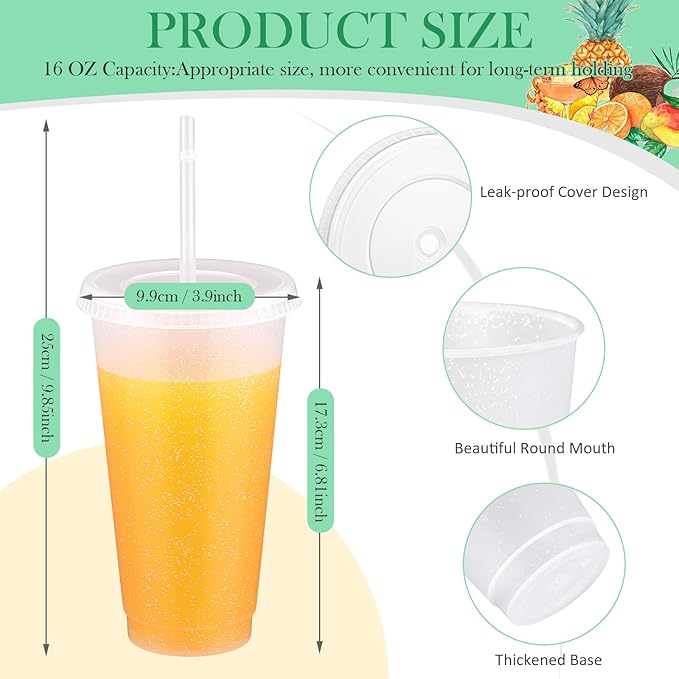 Roshtia 24 Pack Plastic Tumblers - Image 2
