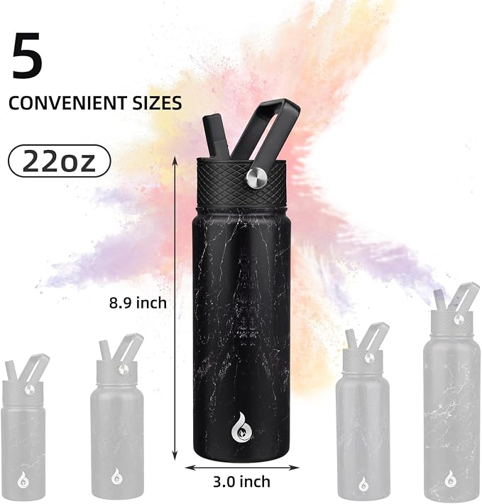 BJPKPK 22oz Insulated Water Bottle - Image 4