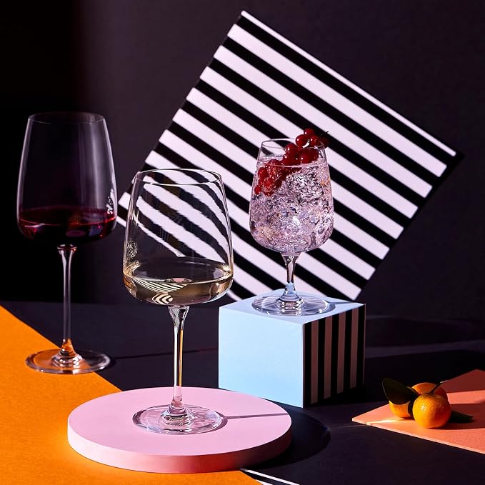 Krosno Red Wine Glasses, 20.3 oz, Modern Collection, Versatile and Durable - Image 8