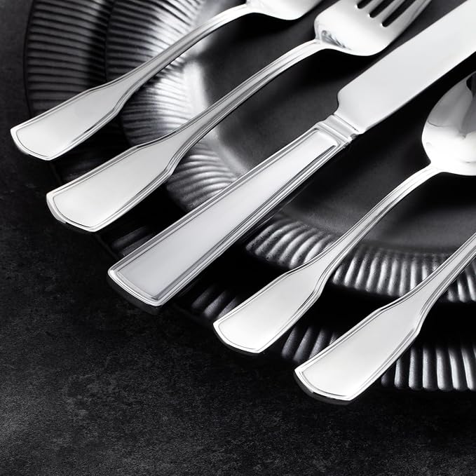 20 Piece Silverware Set for 4, 18/10 Stainless Steel | 18/10 Stainless Steel - Image 3