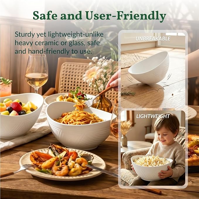 9.6 inch Serving Bowls, Large Serving Dishes - Image 6