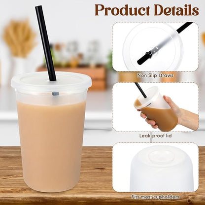 Lounsweer 15 Pcs Clear Reusable Cups - Image 4