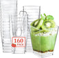 Eupako 160 Pack 5 OZ Plastic Mini Dessert Cups by Eupako