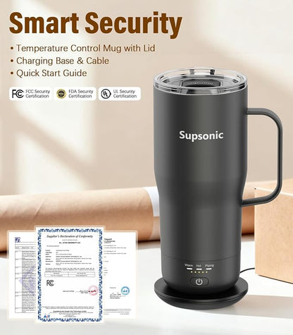 Supsonic Heated Coffee Mug, 20oz Electric Temperature Control Cup | Keeps - Image 8